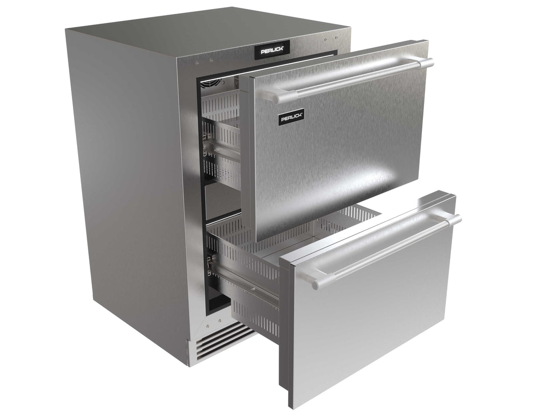 Perlick G5 Luxe 24" Stainless Steel Refrigerator Drawers