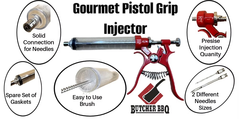 Butcher BBQ Pistol Grip Injector