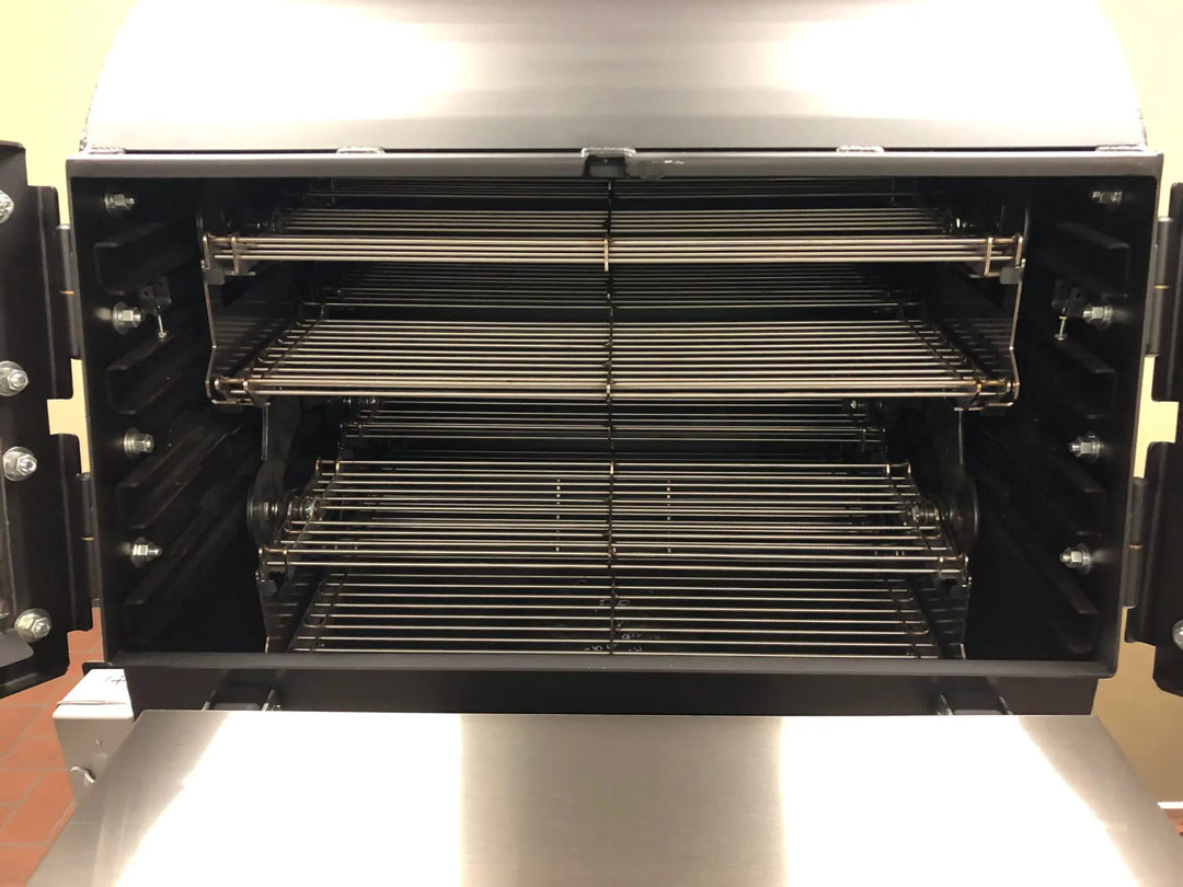 American Barbecue Systems Pit-Boss with Stainless Rotisserie Smoker and Pellet System