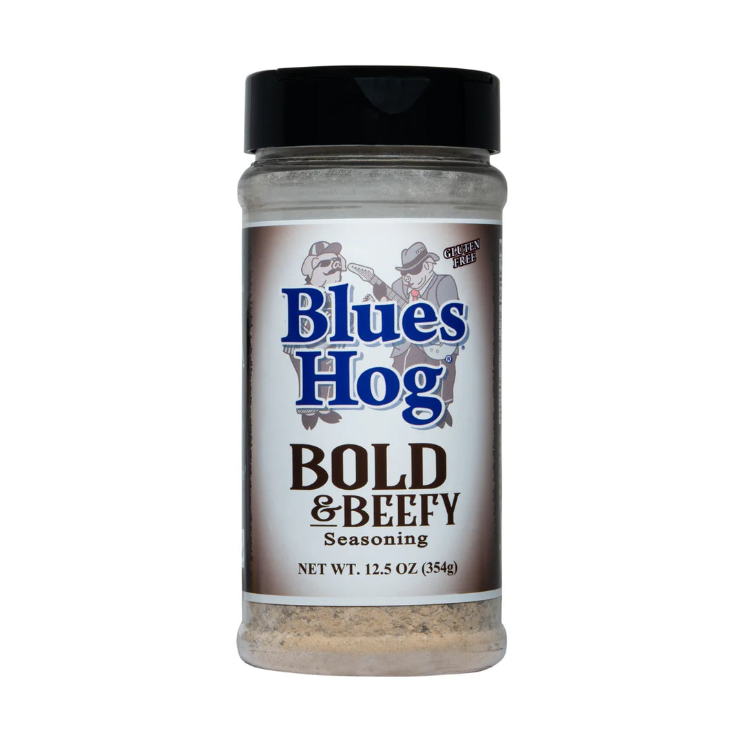 Blues Hog Bold & Beefy Seasoning bottle – gluten-free BBQ beef rub 12 oz