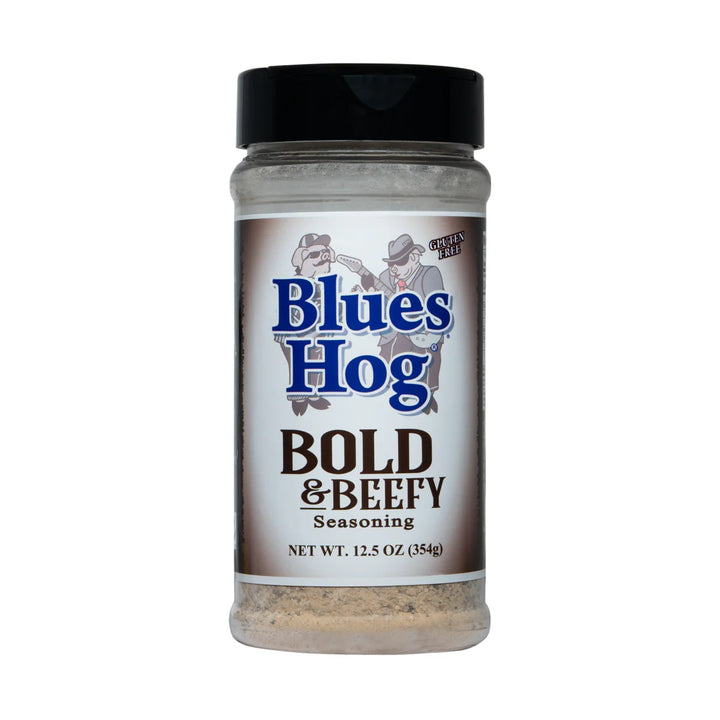 Blues Hog Bold & Beefy Seasoning bottle – gluten-free BBQ beef rub 12 oz
