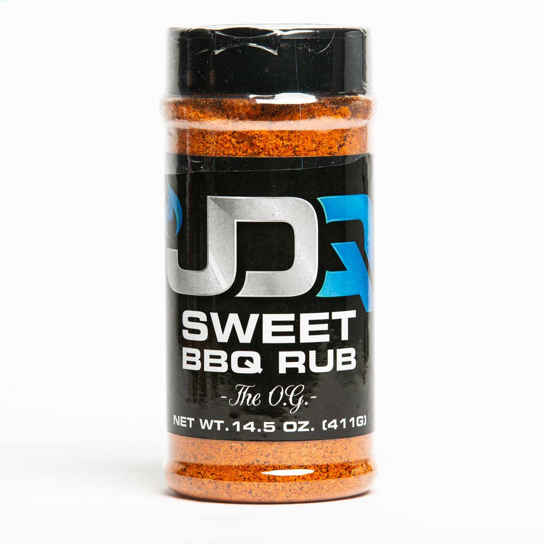 JDQ Sweet BBQ Rub – The O.G. Kansas City BBQ classic seasoning bottle