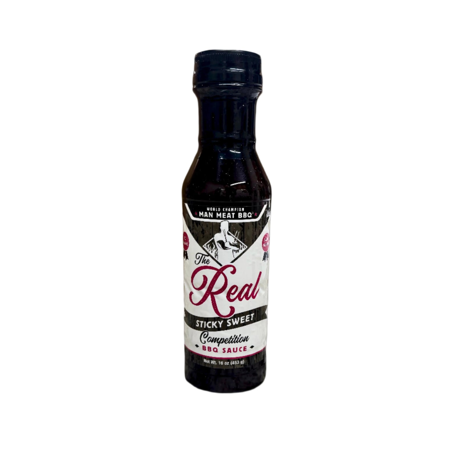 Man Meat Sticky Sweet BBQ Sauce – 20 oz bottle of thick, sweet glaze