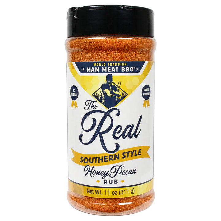 Man Meat Honey Pecan Rub – 11 oz BBQ seasoning for pork and poultry