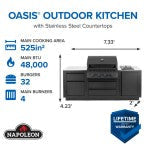 Napoleon OASIS Outdoor Kitchen Kit, Built-in 700 Series 32 (No Counter Discontinued)