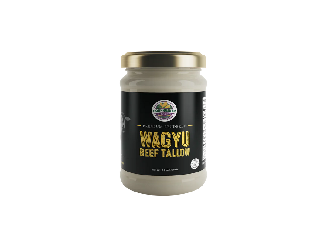 Premium Wagyu Beef Tallow – 14 oz jar of gourmet cooking fat