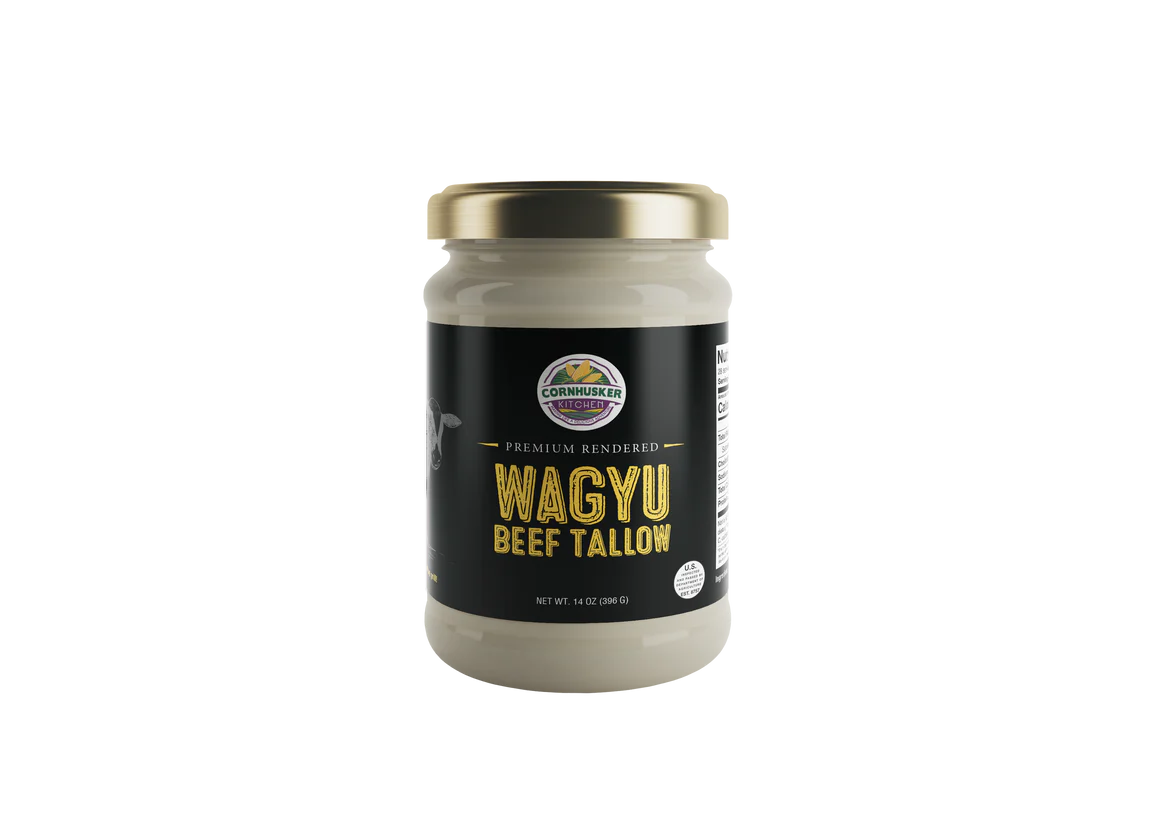 Premium Wagyu Beef Tallow – 14 oz jar of gourmet cooking fat