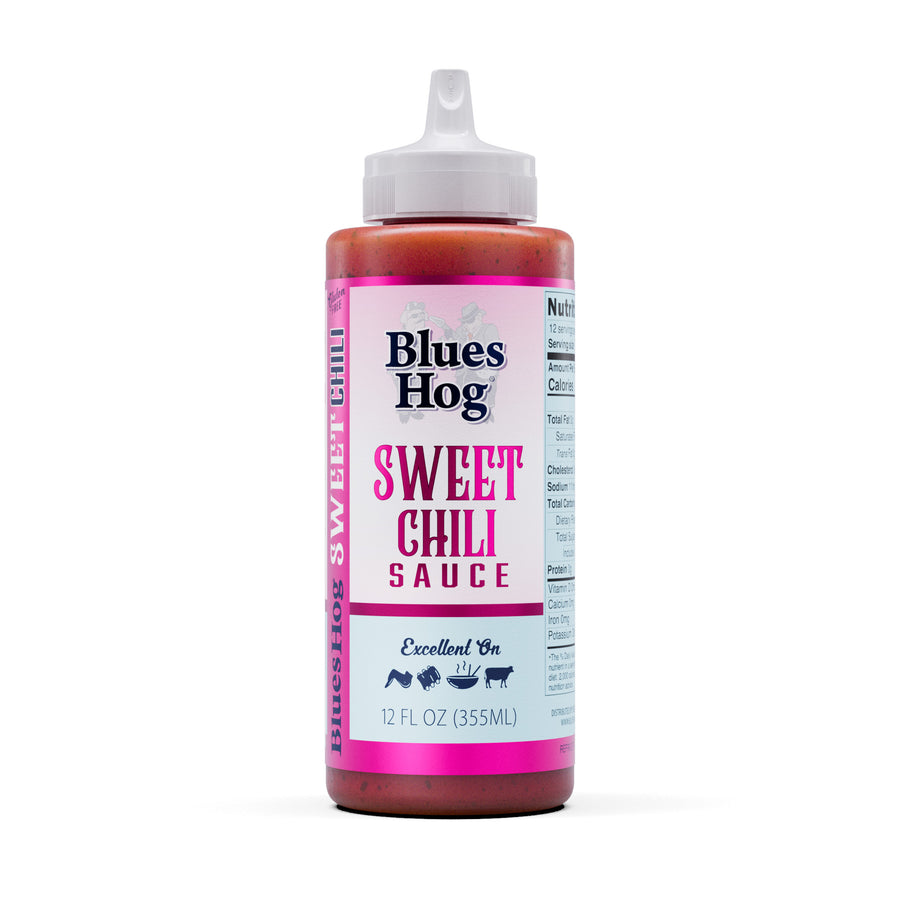 Blues Hog Sweet Chili Sauce, Sweet & Spicy Dipping Sauce, Gluten-Free, No High Fructose Corn Syrup, Made in the USA, 12 oz | American Fire BBQ & Grilling Supply