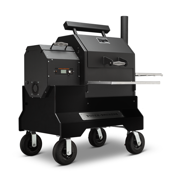 Yoder Smokers YS480S Pellet Grill on Competition Cart