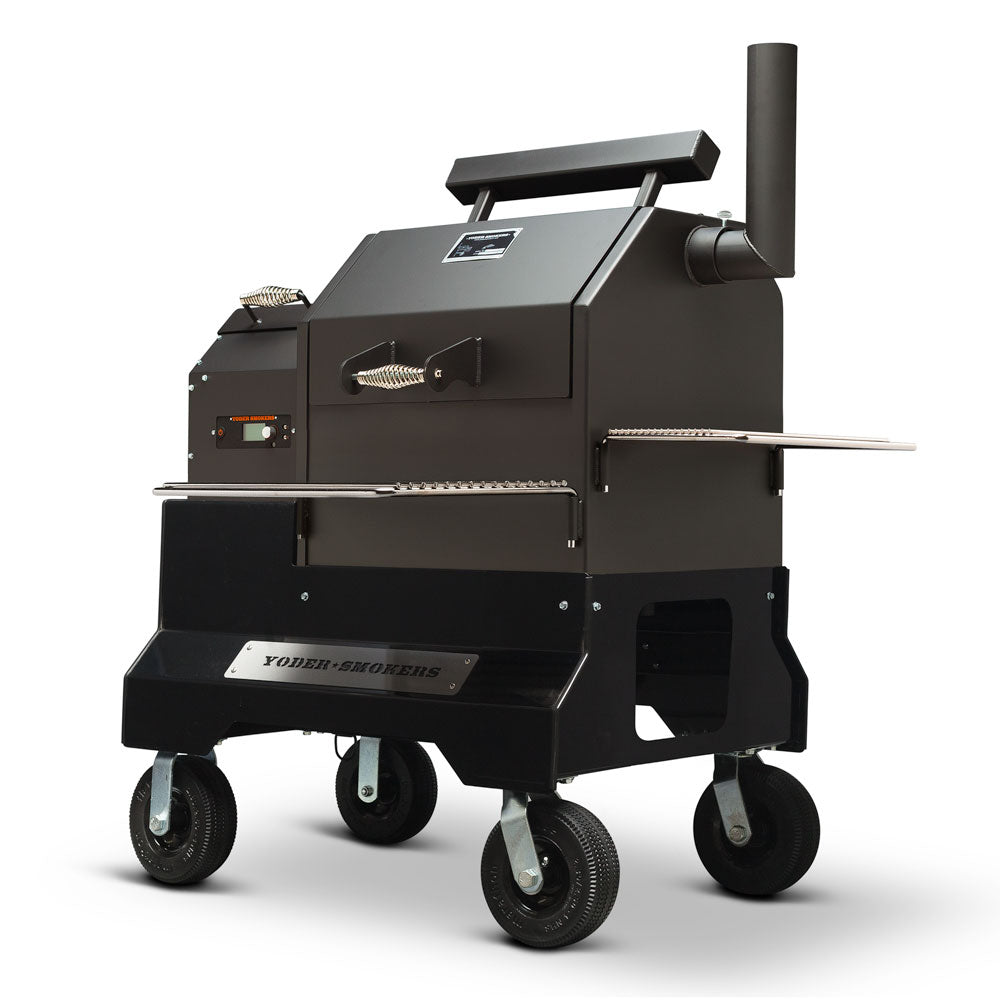 Yoder Smokers YS480S Pellet Grill on Competition Cart with Storage Drawer