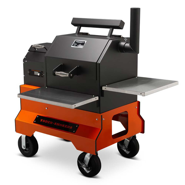 Yoder Smokers YS480S Pellet Grill on Competition Cart with Storage Drawer