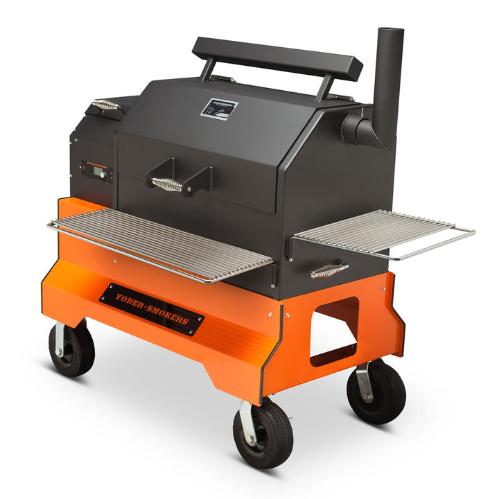 Yoder Smokers YS640S Pellet Grill on Competition Cart