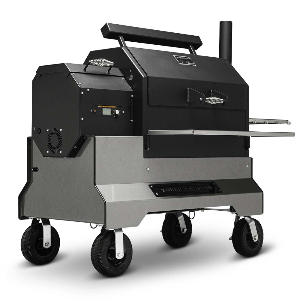 Yoder Smokers YS640S Pellet Grill on Competition Cart