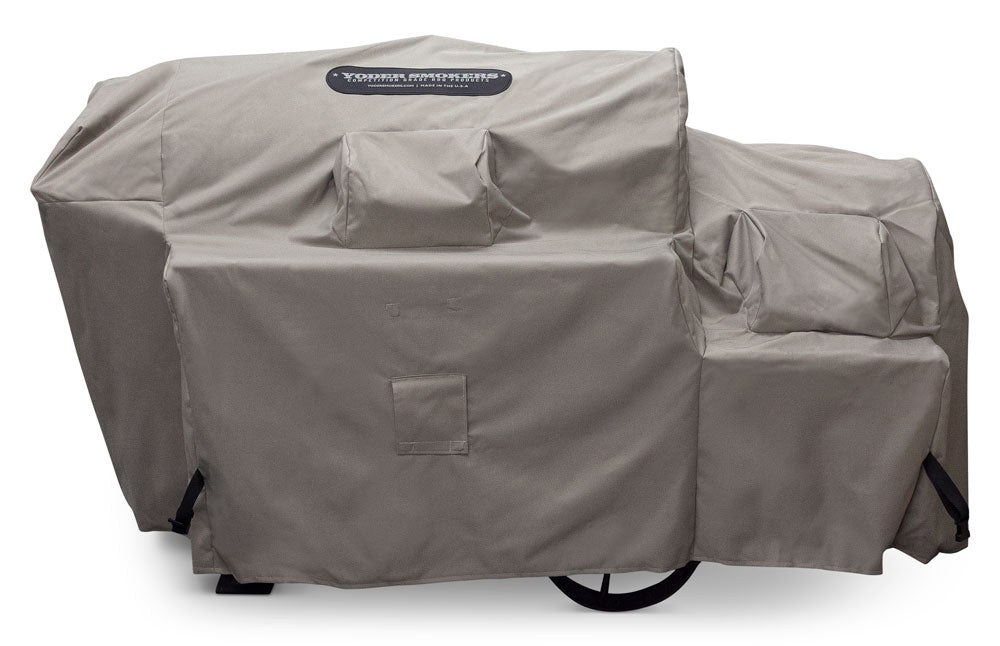 Yoder Smokers Kingman Fitted All-Weather Cover - Removable Stack