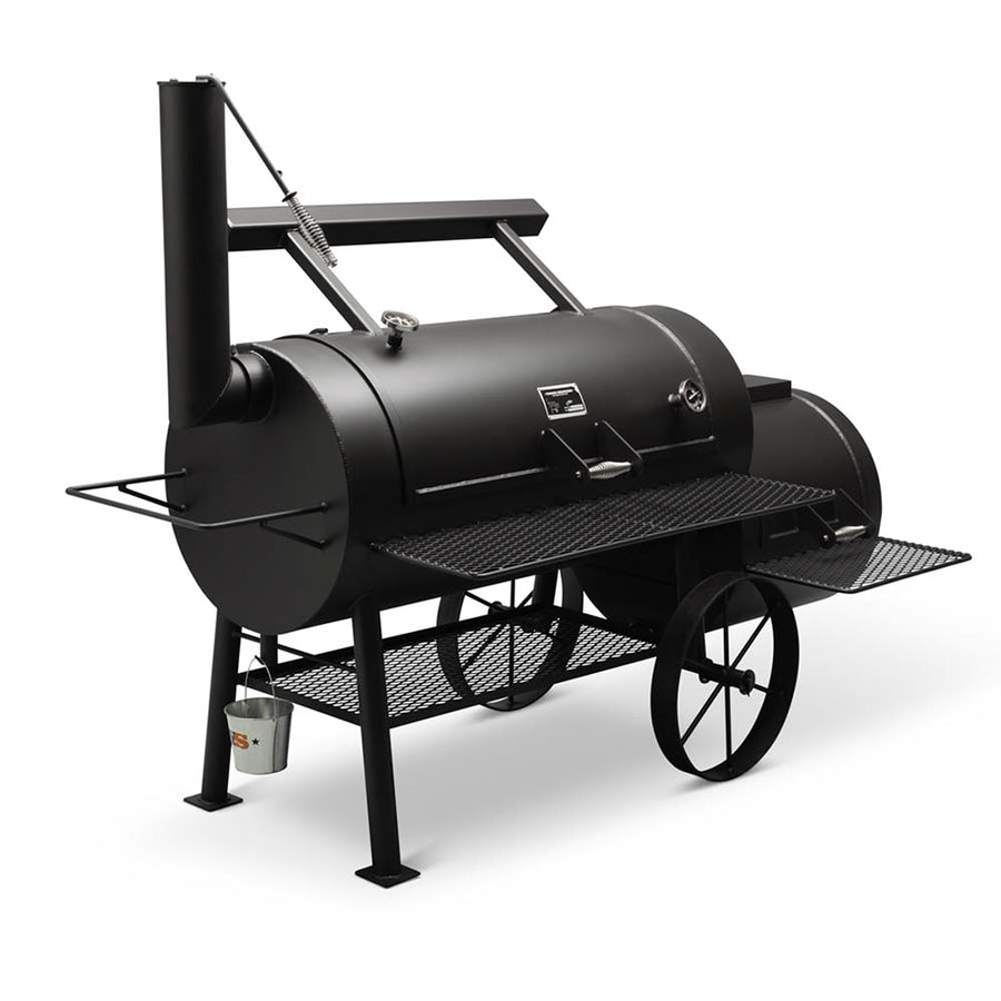 Yoder Smokers Kingman Offset Wood Fired Smoker - Made in America | American Fire BBQ - Kansas City's Premier BBQ Store