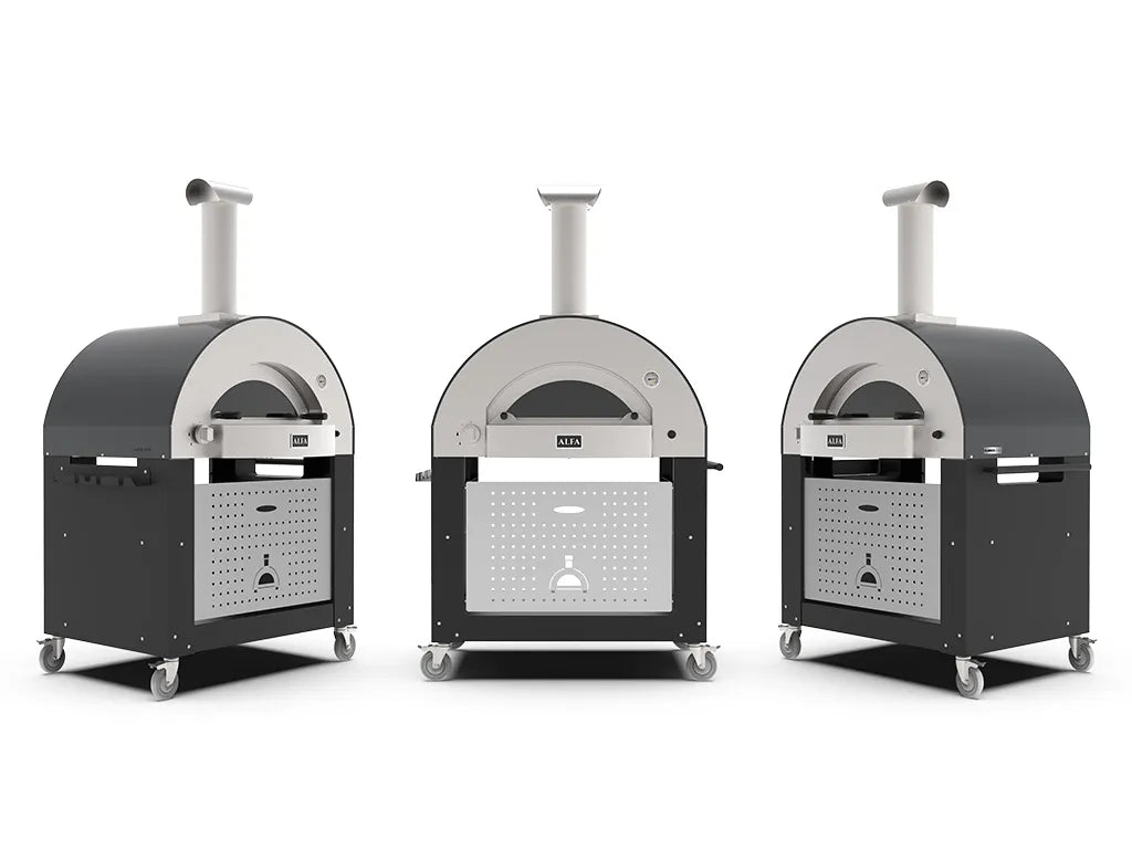 Alfa Classico 4 Pizze Gas Pizza Oven Ardesia Grey