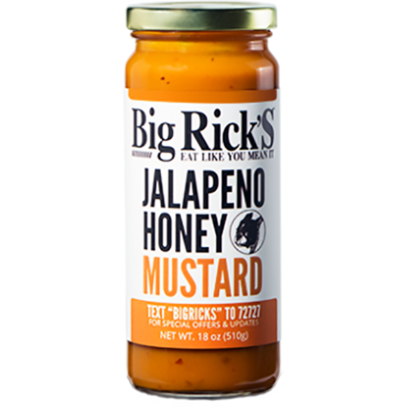 Big Rick's Jalapeno Honey Mustard 18 oz. - The Kansas City BBQ Store