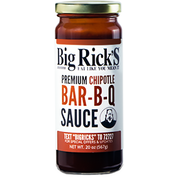 Big Rick's Premium Chipotle Bar-B-Q Sauce 20 oz. - The Kansas City BBQ Store