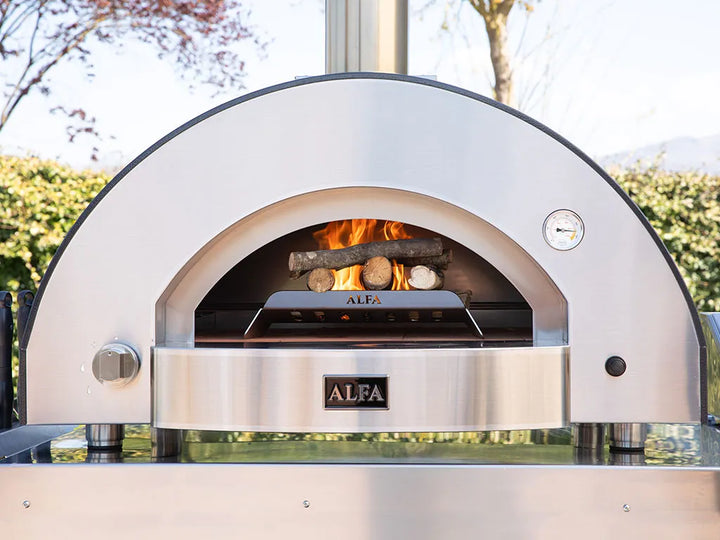 Alfa Classico 4 Pizze Gas Pizza Oven Ardesia Grey