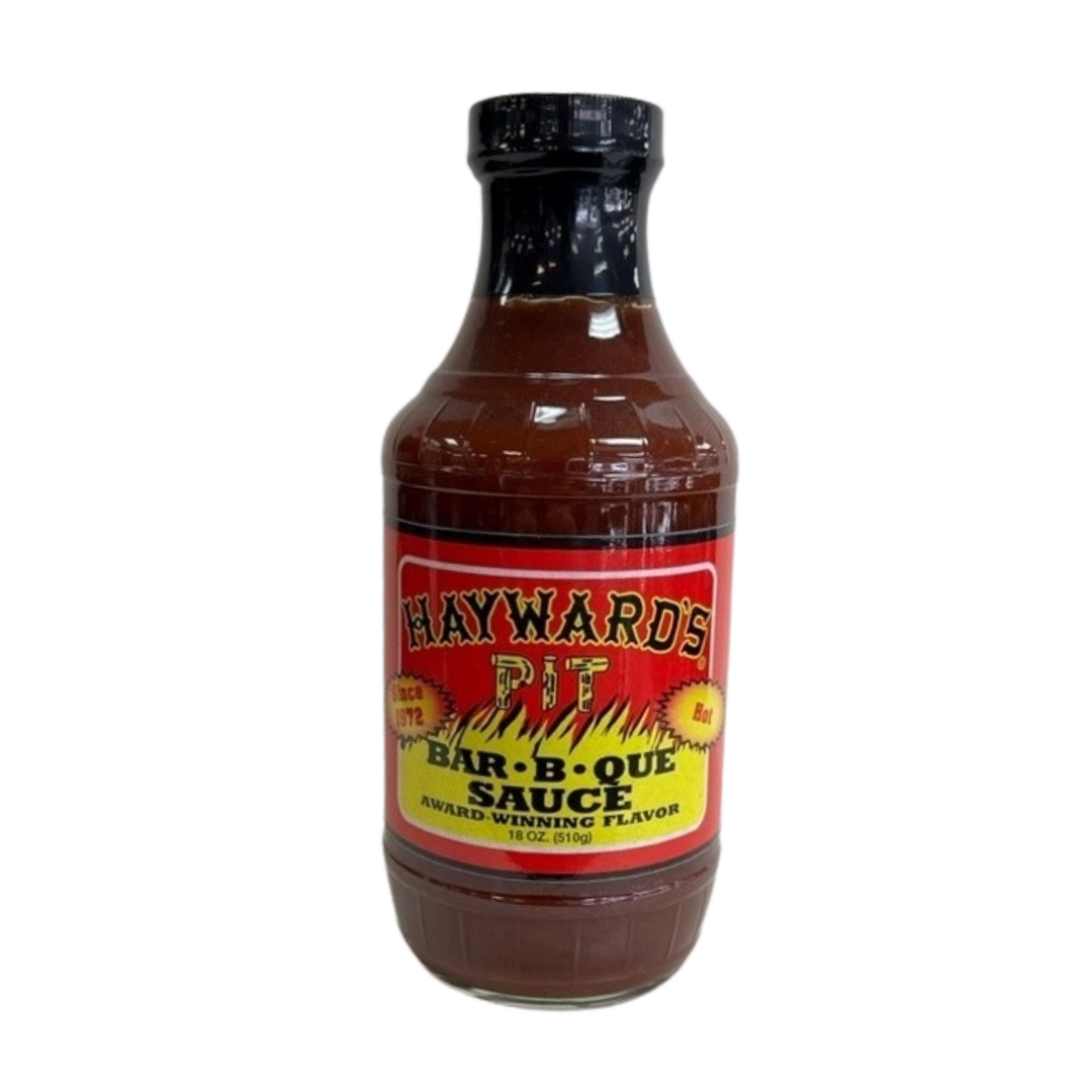 Hayward's Pit Hot Bar-B-Que Sauce 18 oz. - The Kansas City BBQ Store