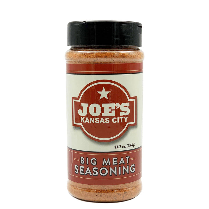Joe’s Kansas City Big Meat Seasoning BBQ rub for brisket and pork butt used to create bold Kansas City barbecue flavor