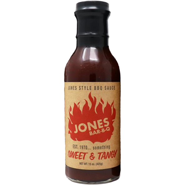 Jones Bar-B-Q Sweet & Tangy Sauce 15 oz. - The Kansas City BBQ Store