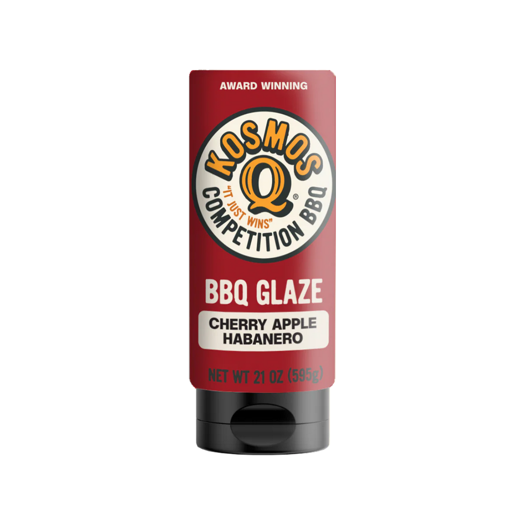 Kosmos Q BBQ Glaze stick on a white background