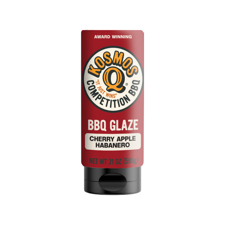 Kosmos Q BBQ Glaze stick on a white background