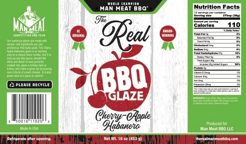 Man Meat BBQ Cherry Apple Habanero Glaze