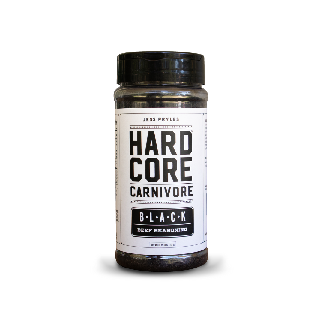 Hardcore Carnivore Black Rub - Gluten-Free Charcoal  BBQ Seasoning