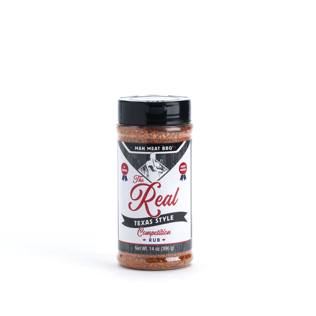 Man Meat BBQ The Real Texas Style Competition Rub – Salt, Pepper & Garlic Blend for Brisket & Beef