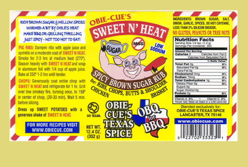 Obie Cue’s Sweet N’ Heat Rub - Gluten Free