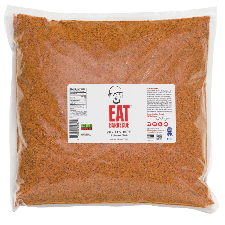 Get legendary bark and bold Kansas City flavor with Zero to Hero BBQ Rub by EAT Barbecue. Competition-grade seasoning built for serious BBQ lovers.