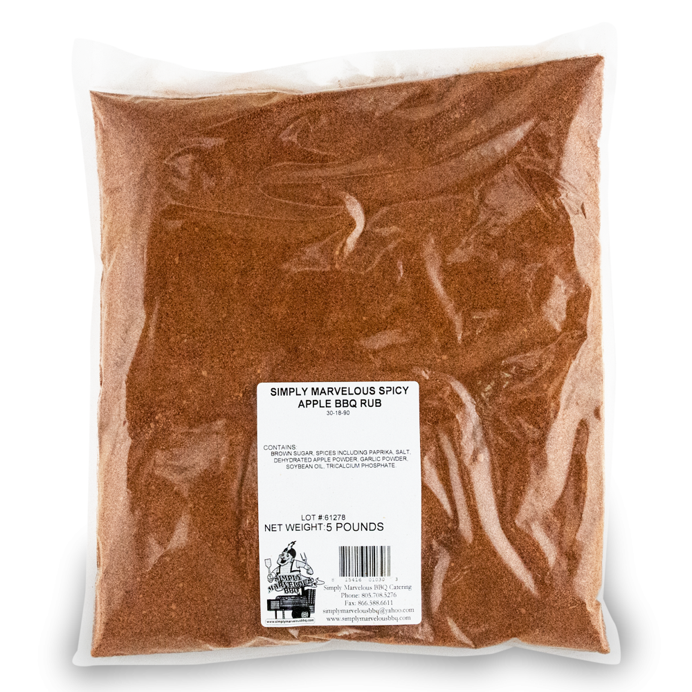 Simply Marvelous Spicy Apple Rub – 5lb bulk bag for BBQ competition use
