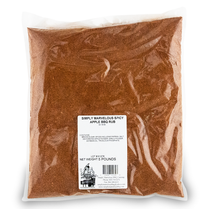 Simply Marvelous Spicy Apple Rub – 5lb bulk bag for BBQ competition use